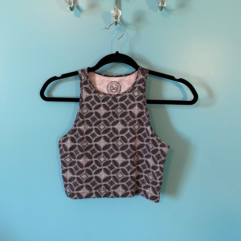 High Neck Crop Top
